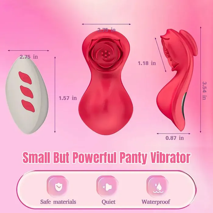 Female Sex Toys Inyarose Rose Panty Vibrator Discreet Pleasure OntheGo