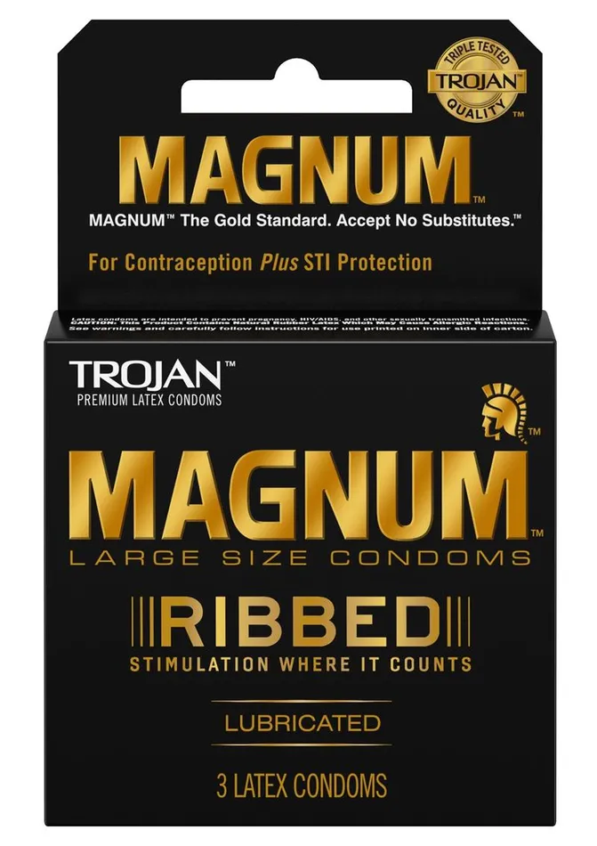 Female Sex Toys Trojan Trojan Magnum Ribbed Lubricated Latex Condoms
