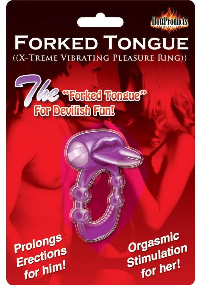Forked Tongue Vibrating Silicone Cock Ring Waterproof Hott Products Male Sex Toys