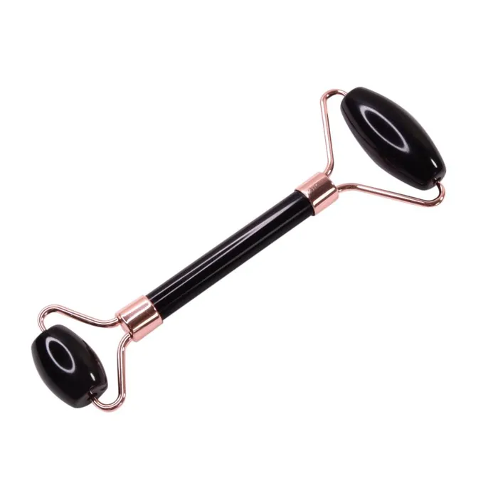 Gemstone Yoni Dildos Obsidian Facial Roller Double Sided Gemstone Yoni Dildos Obsidian Facial Roller Double Sided