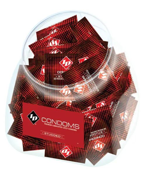 ID Studded Condoms Fishbowl Bowl of 144 Open Desires Anal