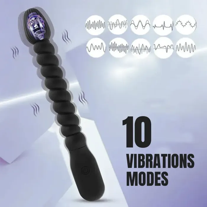 Inyarose 10Speed Anal Plug with Vibration Male Sex Toys