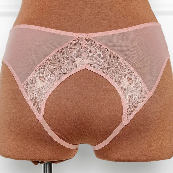 Lacy Crotchless Panty Blush Mentionables Vibrators