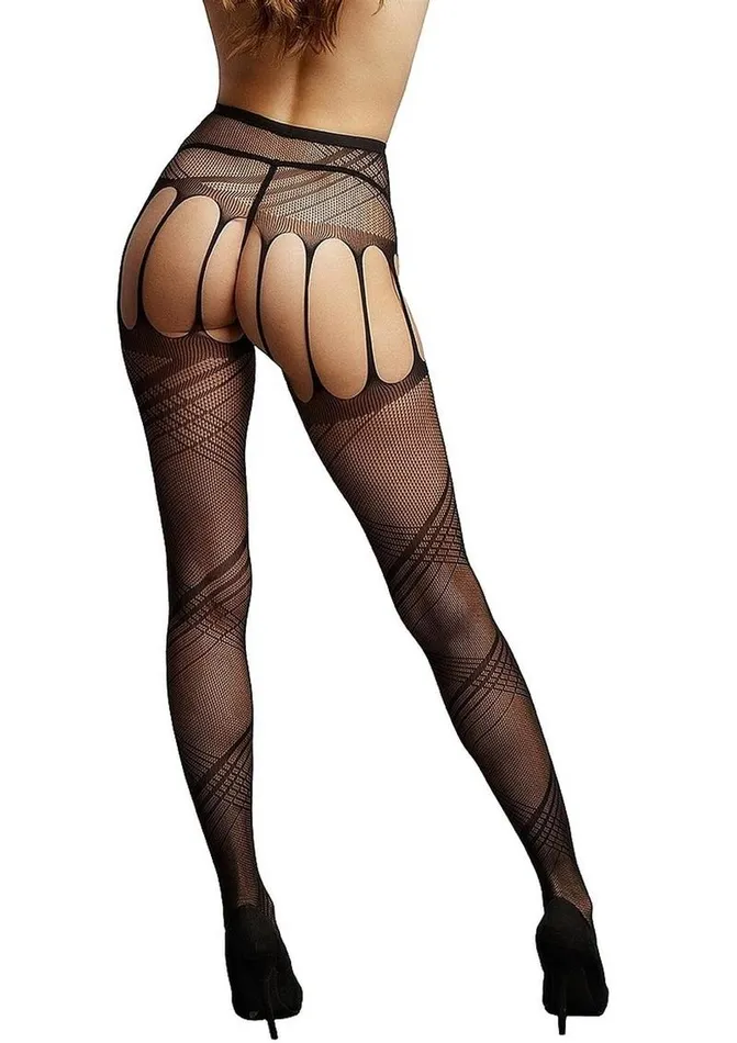 Le Desir Vibrators Le Desir Crotchless Cut Out Pantyhose