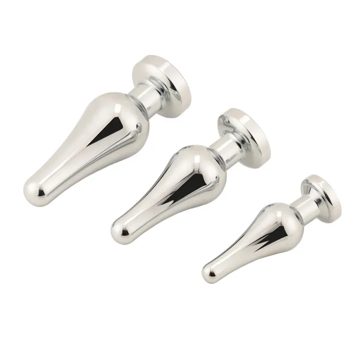 Love Plugs Male Sex Toys Tapered Steel Anal Jeweled Kit 3 Piece Love Plugs Male Sex Toys Tapered Steel Anal Jeweled Kit 3 Piece