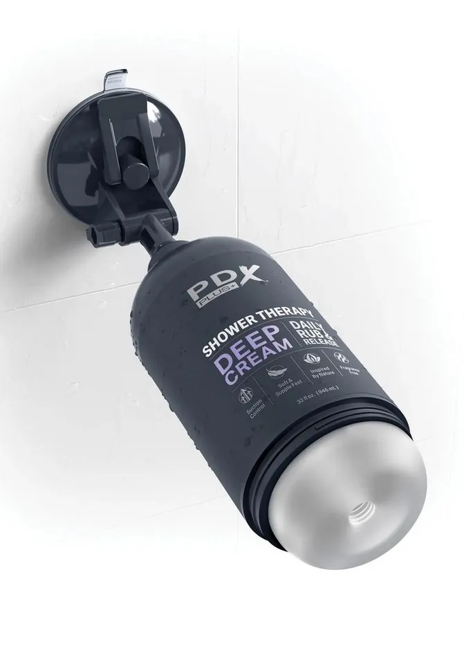Male Sex Toys PDX Plus Pdx Plus Shower Therapy Deep Cream Discreet Stroker Frosted