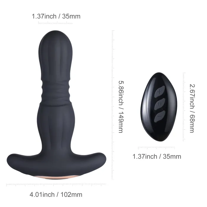 Male Sex Toys xbelo Oras Thrusting Butt Plug with Remote Control