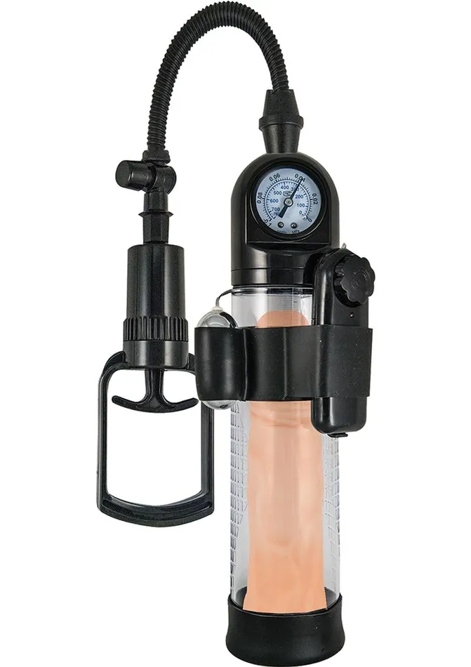 Maxx Gear Male Sex Toys Maxx Gear Vibrating Vacuum Gauge Penis Pump