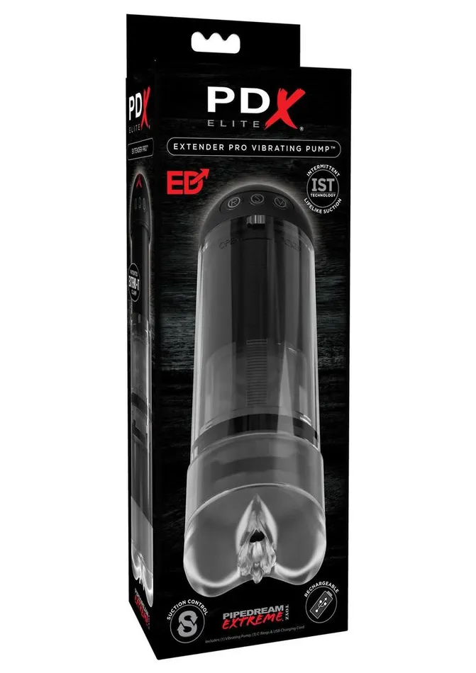 Pipedream Extreme Elite Rechargeable Extender Pro Vibrating Pump Masturbator Pussy PDX Elite Male Sex Toys Pipedream Extreme Elite Rechargeable Extender Pro Vibrating Pump Masturbator Pussy PDX Elite Male Sex Toys