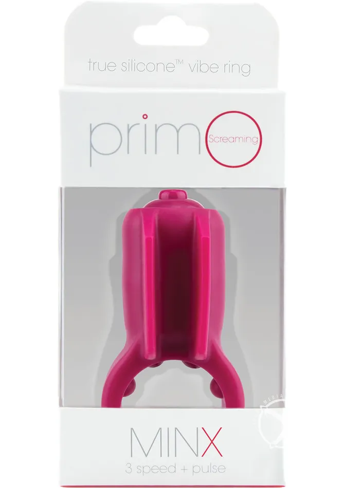 PrimO Male Sex Toys Primo Minx True Silicone Vibrating Cock Ring Waterproof PrimO Male Sex Toys Primo Minx True Silicone Vibrating Cock Ring Waterproof