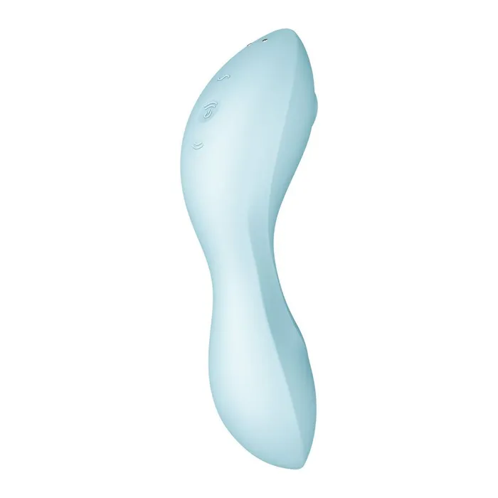 Satisfyer Vibrators Satisfyer Curvy Trinity 5 Plus Air Pulse Vibrator Light Blue