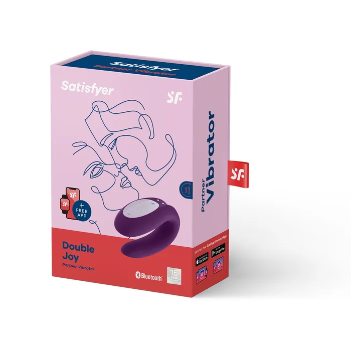 Satisfyer Vibrators Satisfyer Double Joy Partner Vibrator Violet