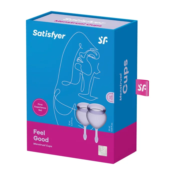 Satisfyer Vibrators Satisfyer Feel Good Menstrual Cups Lilac
