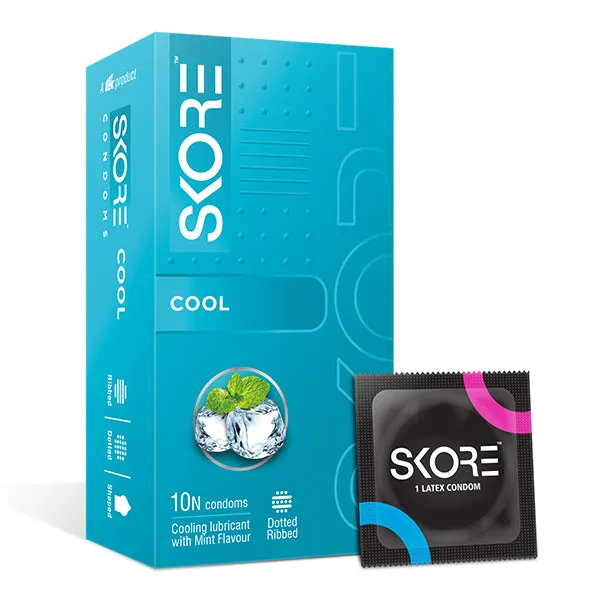 Skore Enhancers Skore Cool Mint Condoms 1 pack 10pcs