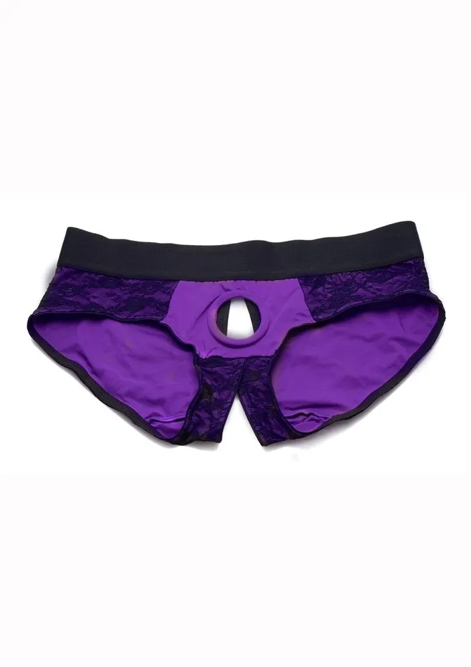 Strap U Lace Envy Lace Crotchless Panty Harness STRAP U Female Sex Toys