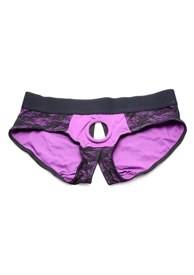 Strap U Lace Envy Lace Crotchless Panty Harness STRAP U Female Sex Toys