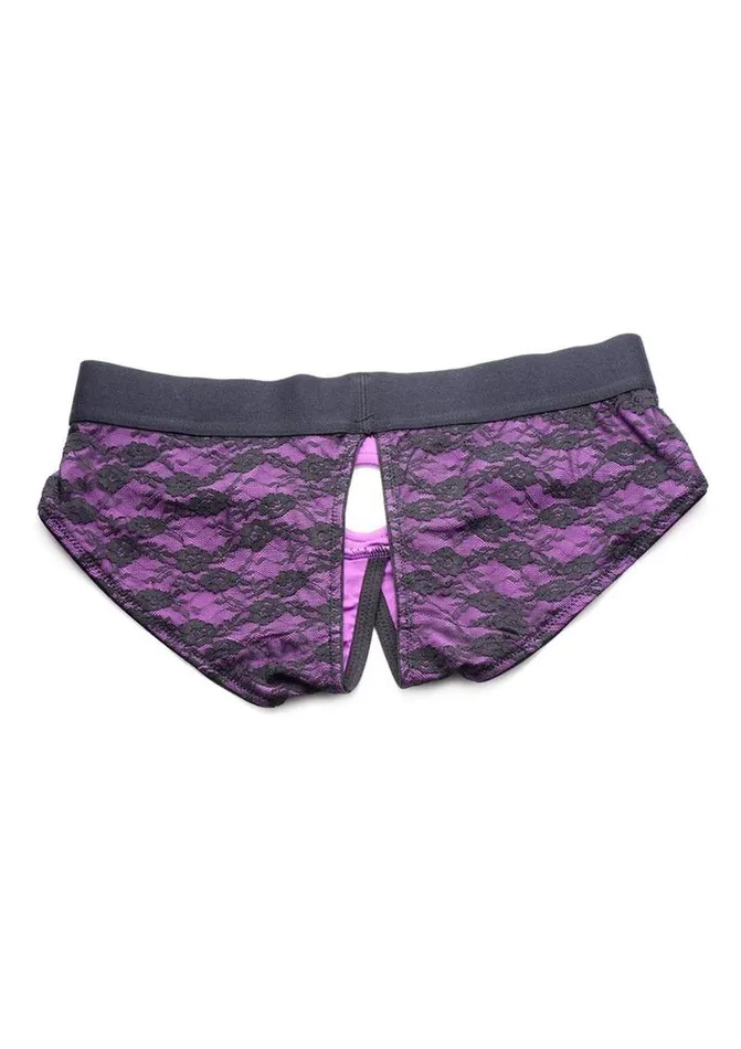 Strap U Lace Envy Lace Crotchless Panty Harness STRAP U Female Sex Toys