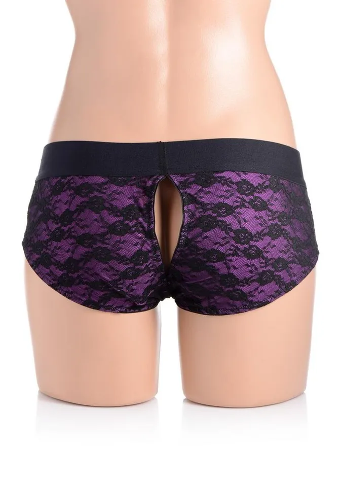 Strap U Lace Envy Lace Crotchless Panty Harness STRAP U Female Sex Toys