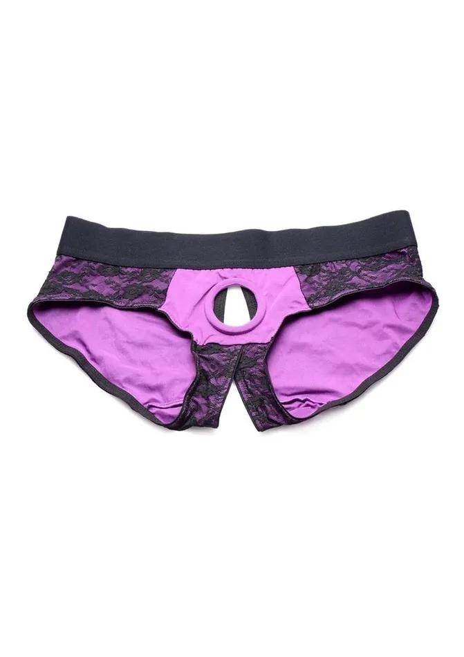 Strap U Lace Envy Lace Crotchless Panty Harness STRAP U Female Sex Toys