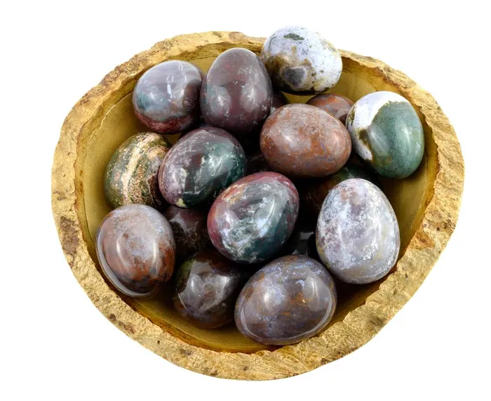 Vibrators Gemstone Yoni Fancy Jasper Yoni Eggs