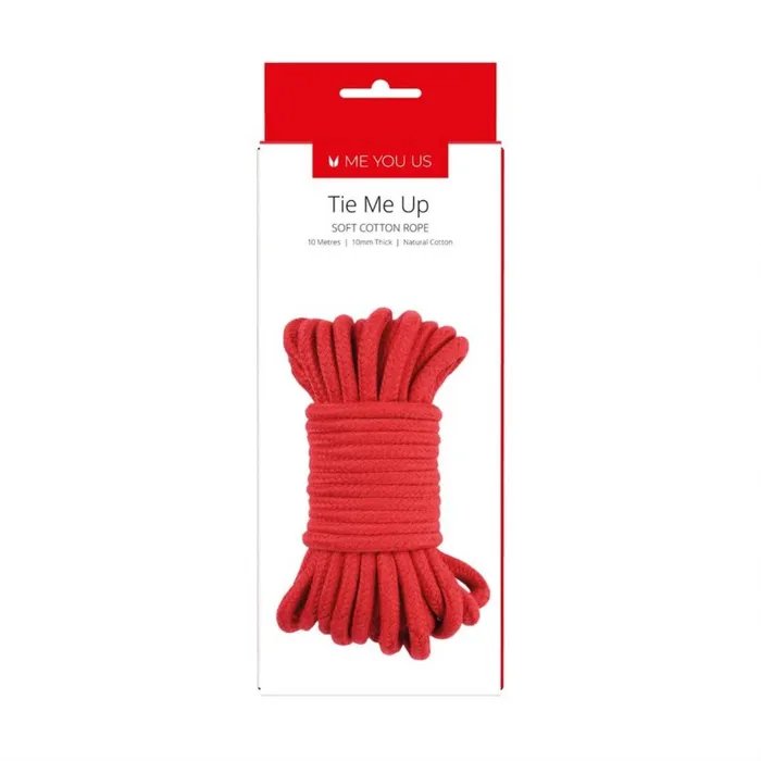 Vibrators Me You Us Me You Us Tie Me Up Soft Cotton Rope Red 10m