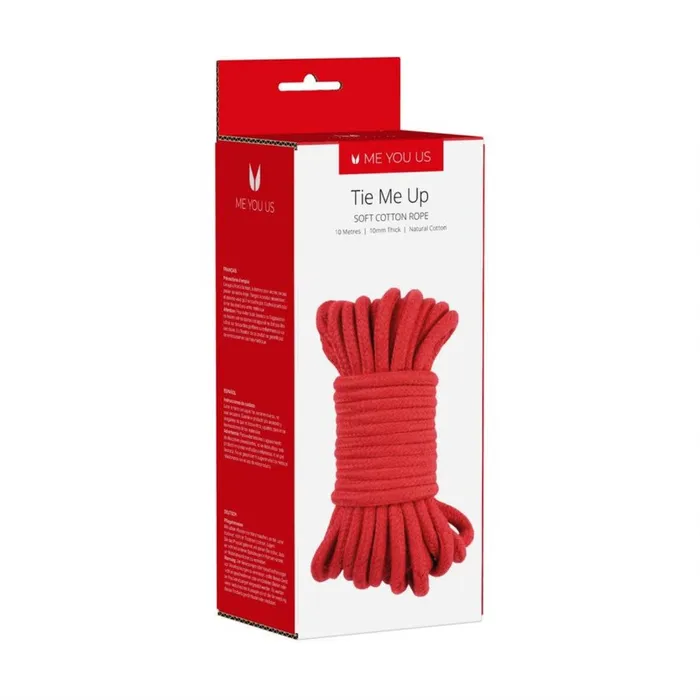 Vibrators Me You Us Me You Us Tie Me Up Soft Cotton Rope Red 10m