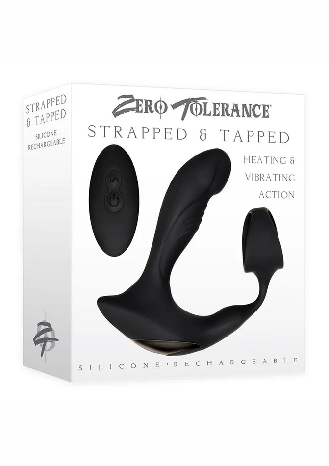 Zero Tolerance Zero Tolerance Strapped and Tapped Silicone Vibrating Prostate Stimulator with Remote Control Male Sex Toys