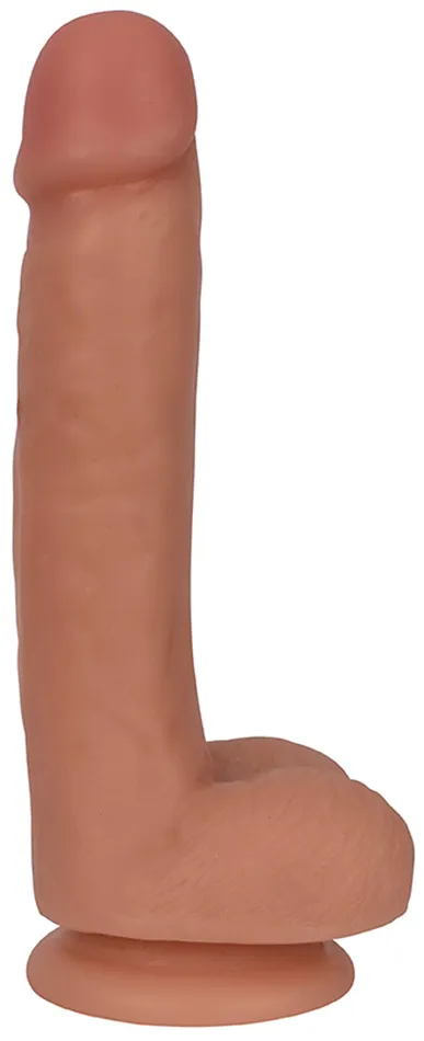 7 Inch Slim Dong With Balls Vanilla Curve Toys Dildos