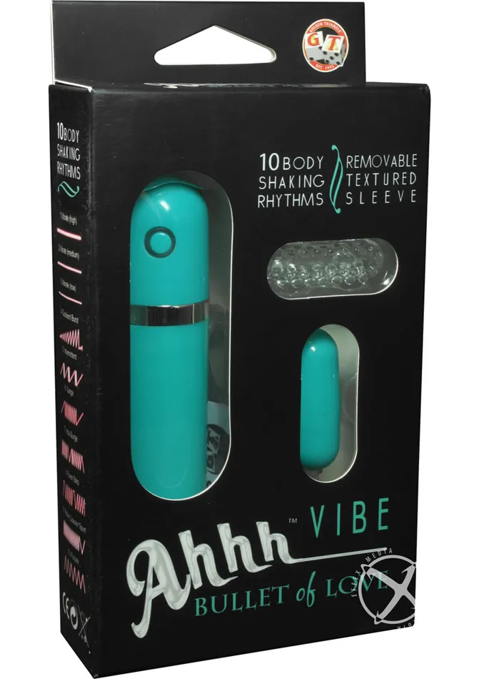 Ahhh Vibrating Bullet Of Love with Remote Control AHHH VIBE Female Sex Toys