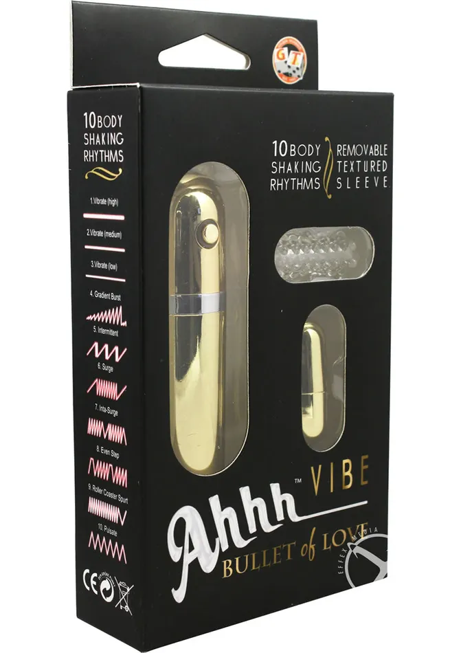 Ahhh Vibrating Bullet Of Love with Remote Control AHHH VIBE Female Sex Toys