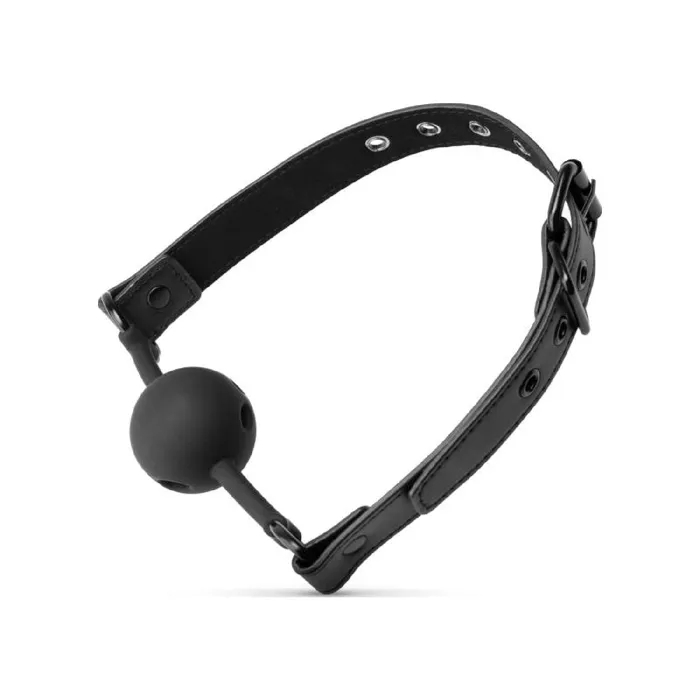 Anal Breathable Silicone Ball Gag Black Bedroom Fantasies