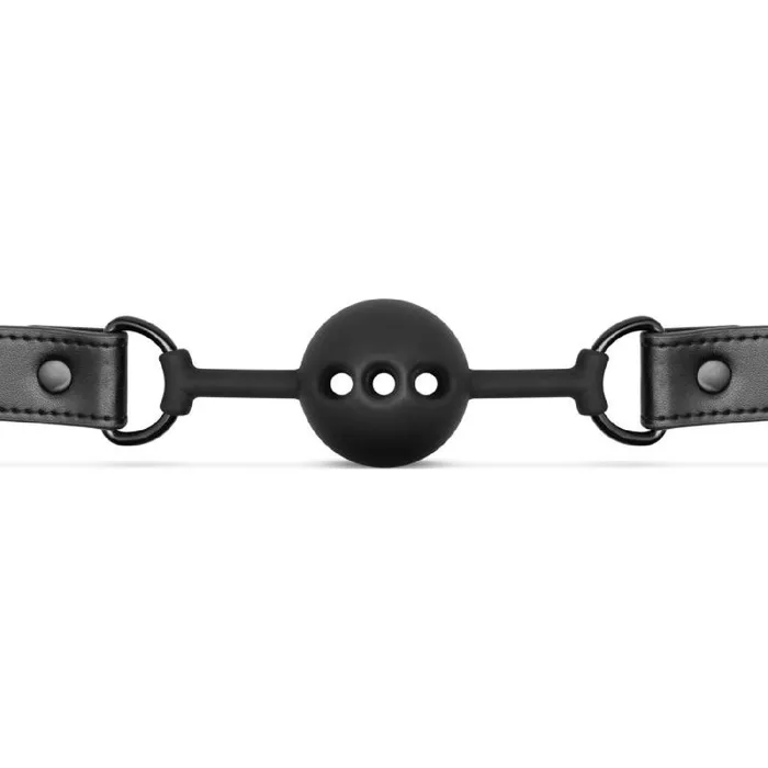 Anal Breathable Silicone Ball Gag Black Bedroom Fantasies