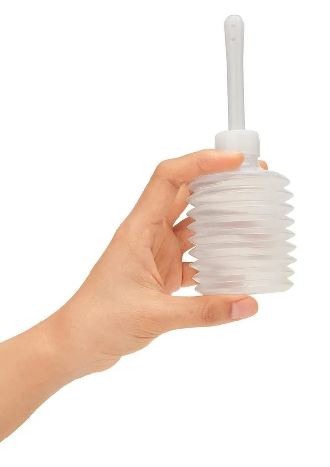 Anal CleanScene Cleanscene Soft Squeeze Beaded Anal Douche Set with Flared Base Anal CleanScene Cleanscene Soft Squeeze Beaded Anal Douche Set with Flared Base