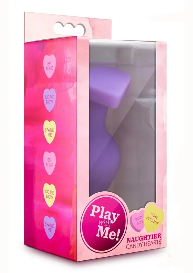 Anal Play with Me Play with Me Naughtier Candy Heart Fuck Me Silicone Butt Plug