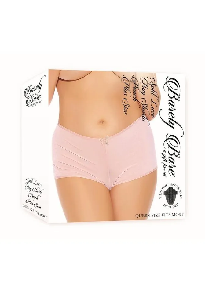 Barely Bare Split Lace Boy Shorts Barely Bare Couples