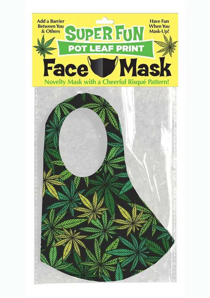 Candyprints Party Female Sex Toys Super Fun Pot Leaf Mask