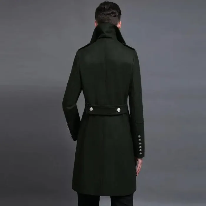 cj Dildos Doublerow Retro Woolen Coat Man