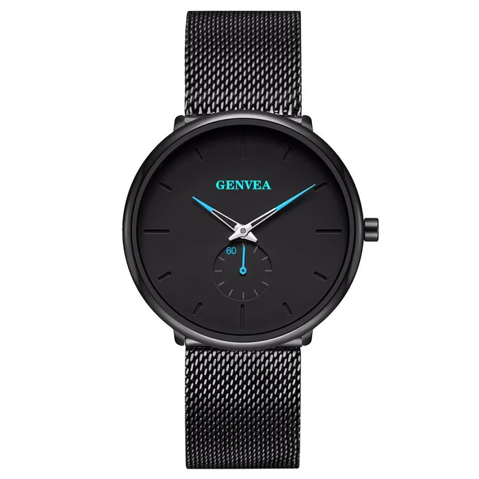 cj Dildos Fashion Casual Geneva Mens Watch Quartz Stainless Steel