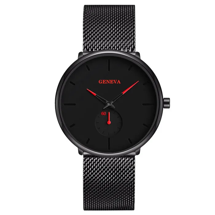 cj Dildos Fashion Casual Geneva Mens Watch Quartz Stainless Steel