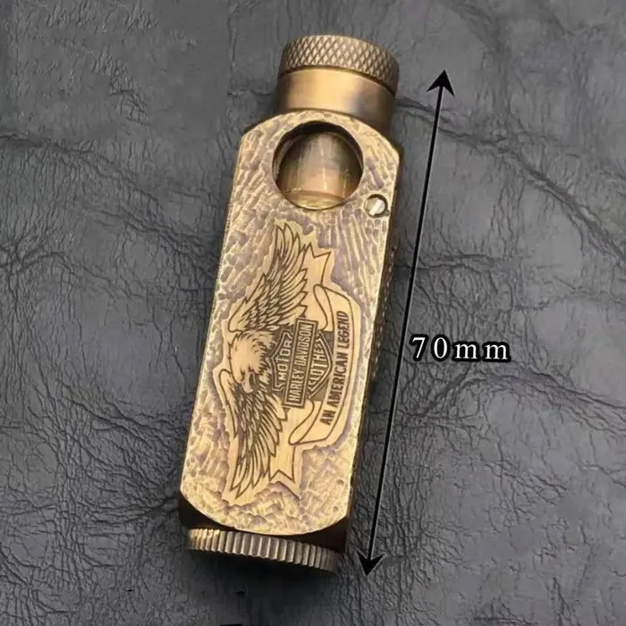 cj Dildos Pipe Kerosene Lighter Handmade Brass Hand Carved