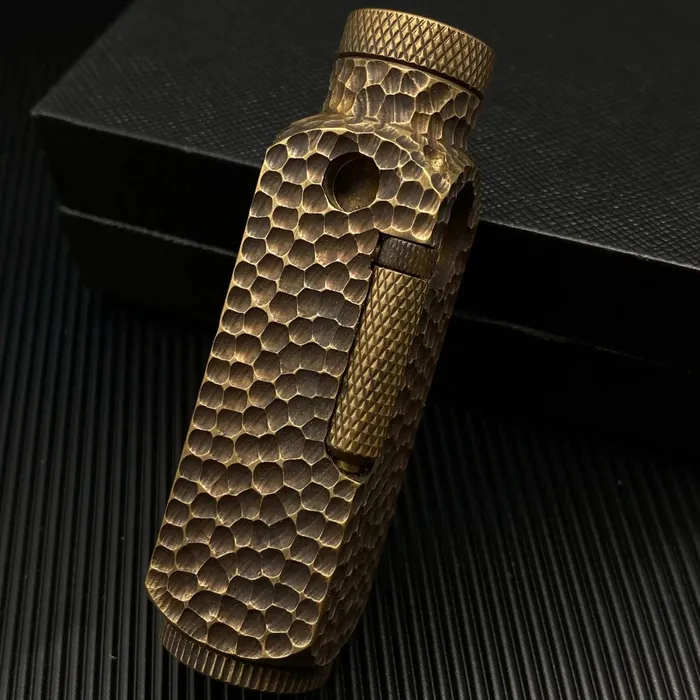 cj Dildos Pipe Kerosene Lighter Handmade Brass Hand Carved