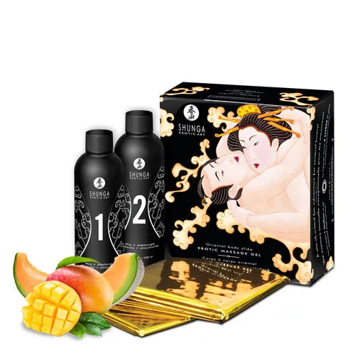Couples Oriental Body to Body Massage Gel Melon Mango Shunga
