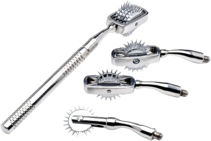 Deluxe Wartenberg Wheel Set With Travel Case Xr Brands Male Sex Toys