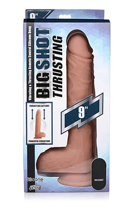 Dildos Big Shot 9 Inch Silicone Thrusting Dildo With Balls and Remote Curve Toys Dildos Big Shot 9 Inch Silicone Thrusting Dildo With Balls and Remote Curve Toys