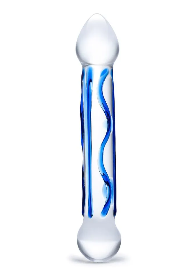Dildos Glas Full Tip Glass Textured Dildo Glas
