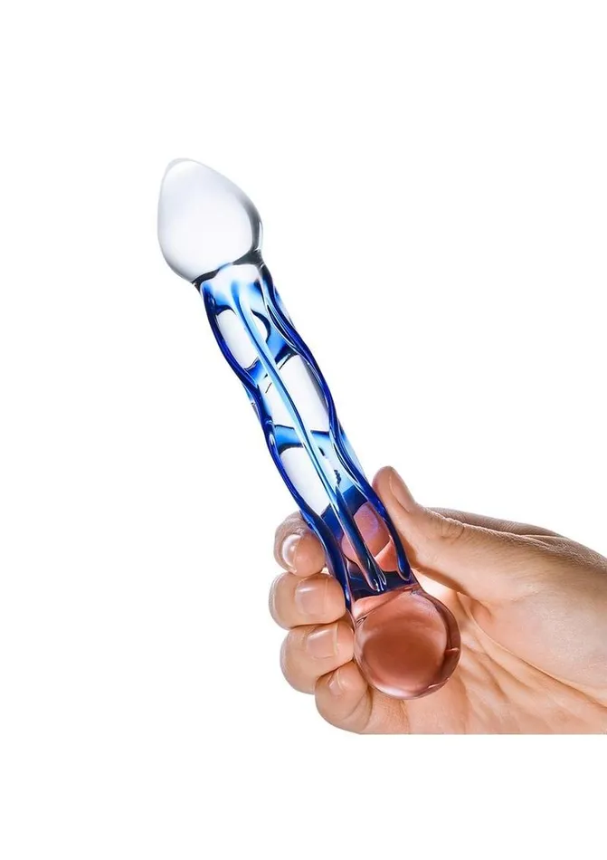 Dildos Glas Full Tip Glass Textured Dildo Glas