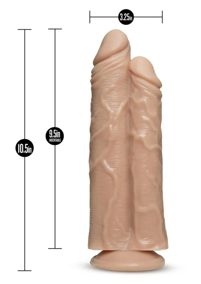 Dr Skin Female Sex Toys Dr Skin Double Trouble Dual Penetrating Dildo with Suction Cup