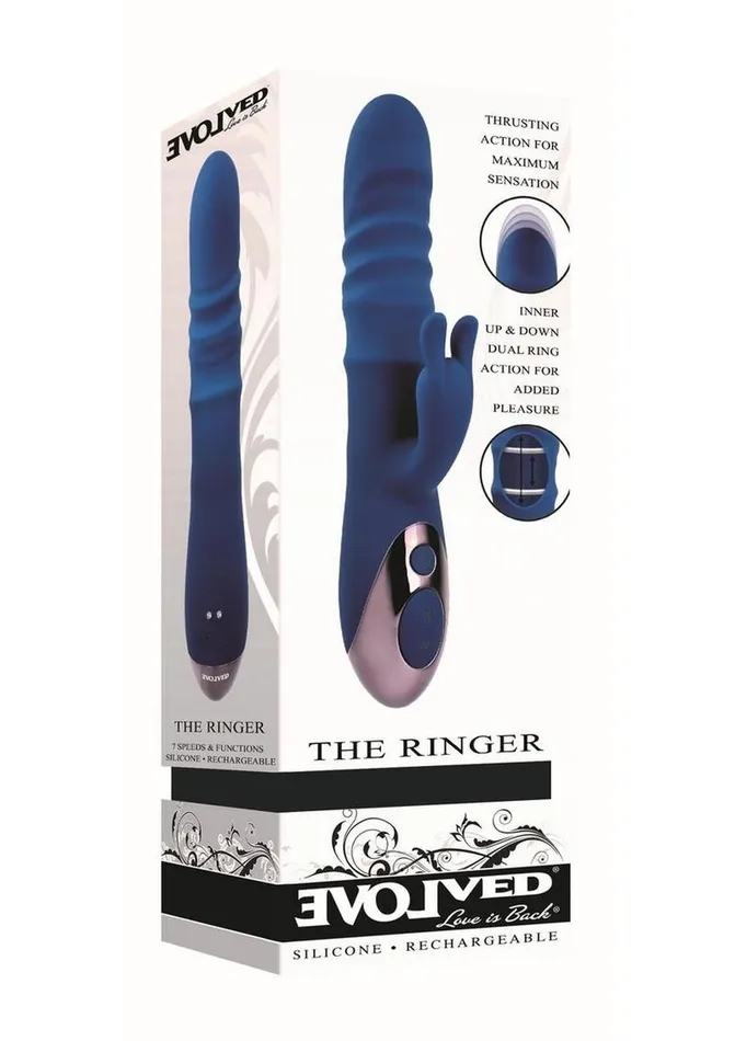 Evolved Female Sex Toys The Ringer Rechargeable Silicone Rabbit Vibrator