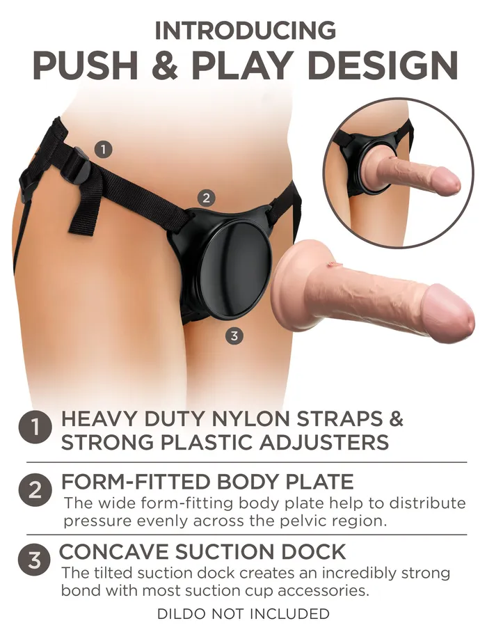 Female Sex Toys Pipedream King Cock Elite Beginners Body Dock Strapon Harness Black Female Sex Toys Pipedream King Cock Elite Beginners Body Dock Strapon Harness Black