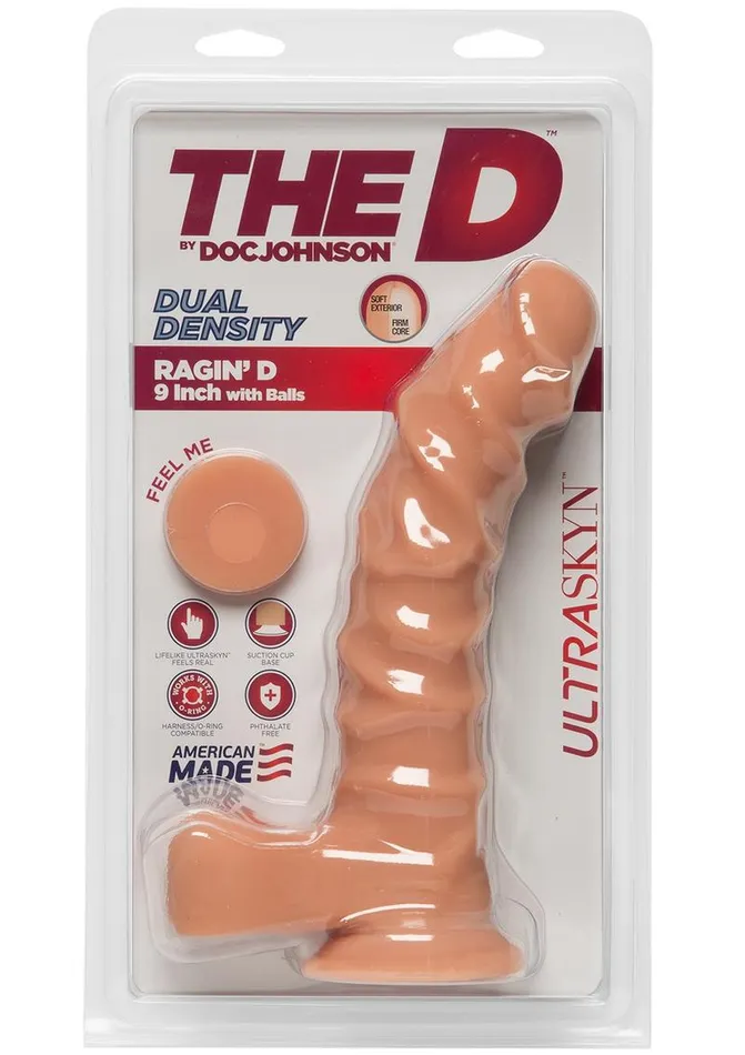 Female Sex Toys The D The D Ragin D Ultraskyn Dildo with Balls